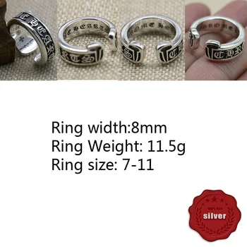 A65 S925 Sterling Ring Personalized Fashion Retro Punk Hip-hop Style Simple Cross Letters Around The Shape To Send Friend Party
A65 S925 Sterling Ring Personalized Fashion Retro Punk Hip-hop Style Simple Cross Letters Around The Shape To Send Friend Party