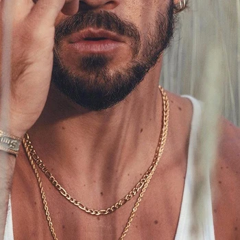FIGARO CHAIN NECKLACE TWIST ROPE AND BOX LINK NECKLACES FOR MEN ESQUIRE NECK JEWELRY 17 INCH TO 24 INCH
FIGARO CHAIN NECKLACE TWIST ROPE AND BOX LINK NECKLACES FOR MEN ESQUIRE NECK JEWELRY 17 INCH TO 24 INCH