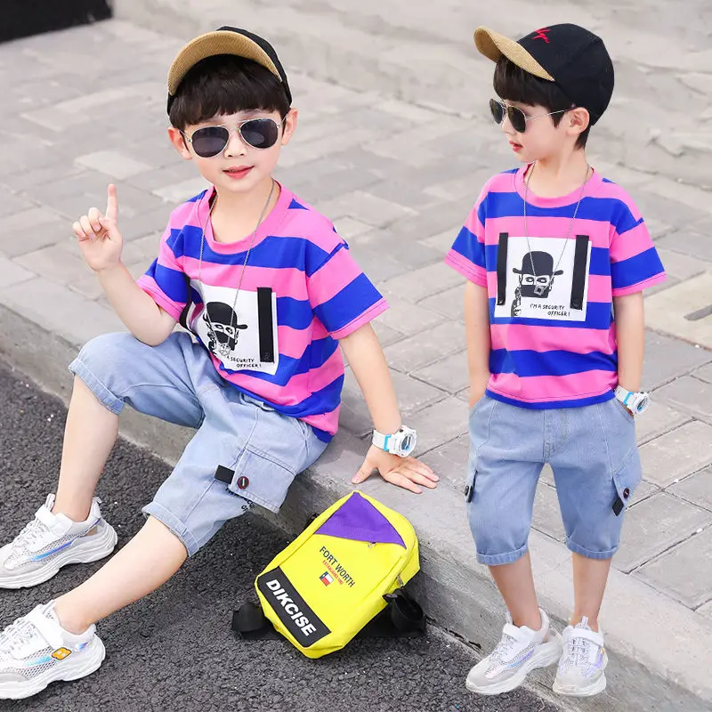 2021 Teenager New Summer Boys Clothes Sets Children Cartoon T-shirt Short Sleeve + Shorts Pants Kids 5 6 7 8 10 11 12 Years
2021 Teenager New Summer Boys Clothes Sets Children Cartoon T-shirt Short Sleeve + Shorts Pants Kids 5 6 7 8 10 11 12 Years