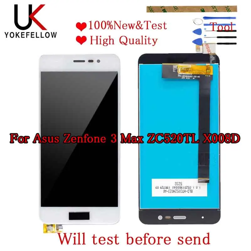 Good LCD 5.2'' For Asus Zenfone 3 Max ZC520TL X008D LCD Display Touch Screen Panel Digitizer Assembly
Good LCD 5.2'' For Asus Zenfone 3 Max ZC520TL X008D LCD Display Touch Screen Panel Digitizer Assembly