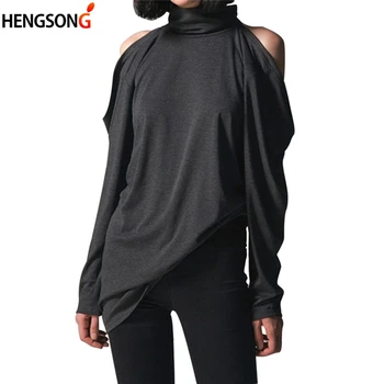 Autumn Long Sleeve T-Shirt Sexy Women Off Shoulder Turtleneck Tshirt Casual Loose Female Long Tee Tops New Arrivals
Autumn Long Sleeve T-Shirt Sexy Women Off Shoulder Turtleneck Tshirt Casual Loose Female Long Tee Tops New Arrivals