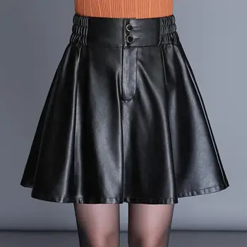 Pleated Short Skirts Female New 2020 Models Pu Skirt Elastic High Waist Plus Size A Word Umbrella Korean Skirt
Pleated Short Skirts Female New 2020 Models Pu Skirt Elastic High Waist Plus Size A Word Umbrella Korean Skirt