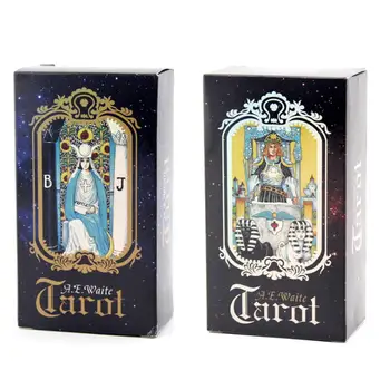 78pcs English Tarot Cards Exquisite Pattern Table Deck Board Game For Family Party Games Playing Card Gift Instruction Guidebook
78pcs English Tarot Cards Exquisite Pattern Table Deck Board Game For Family Party Games Playing Card Gift Instruction Guidebook