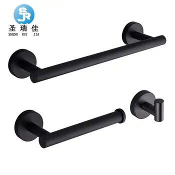 304 brushed stainless steel round base coat hooks American black suit towel rack toilet paper holder
304 brushed stainless steel round base coat hooks American black suit towel rack toilet paper holder