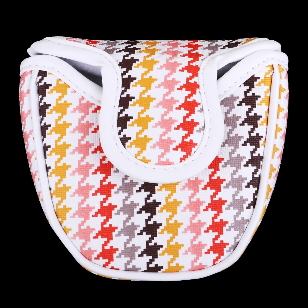 Premium PU Blade Putter Cover with Little Hat Mallet Putters Headcover Guard with Magnetic Bar Closures Premium PU Blade Putter Cover with Little Hat Mallet Putters Headcover Guard with Magnetic Bar Closures