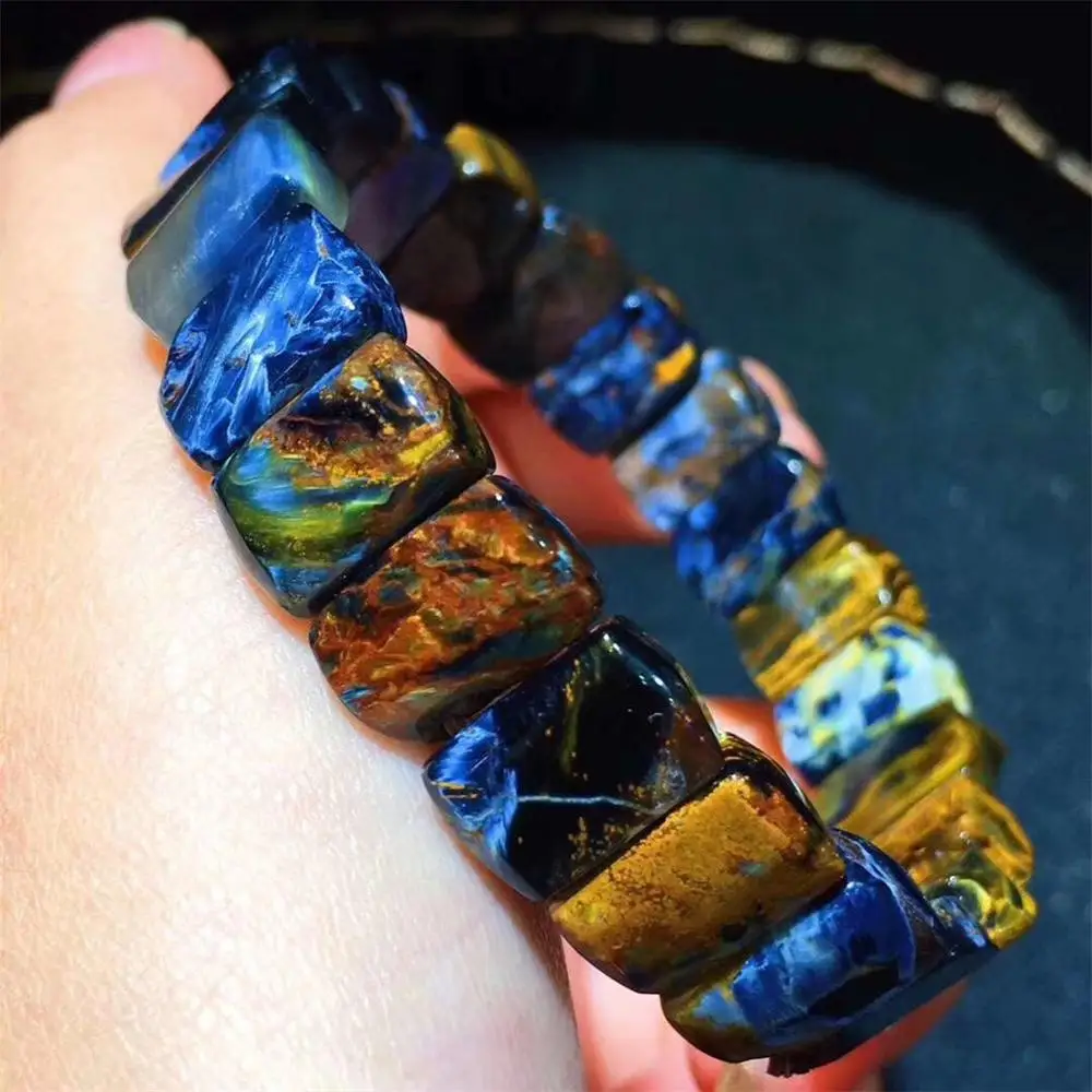 Natural Blue Yelllow Pietersite Bracelet Bangle For Woman Man Namibia Stone 13x9mm Barrel Rectangle Beads Bracelet Jewelry AAAAA
Natural Blue Yelllow Pietersite Bracelet Bangle For Woman Man Namibia Stone 13x9mm Barrel Rectangle Beads Bracelet Jewelry AAAAA