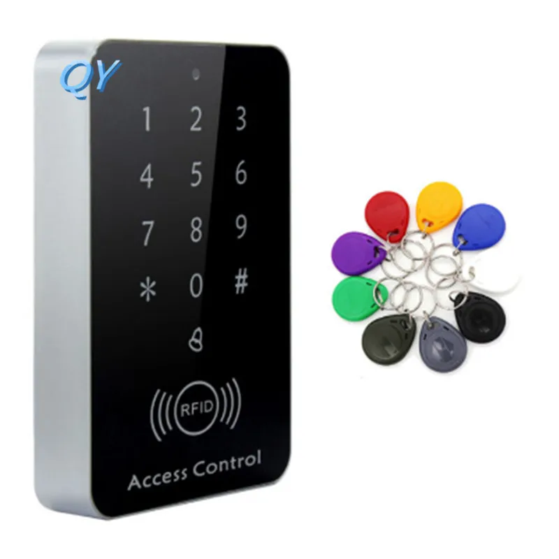 ID Door Access Control System 125Khz Safety RFID Card Password Access Controller Keypad Machine Controller Keypad +10 Key Fobs
ID Door Access Control System 125Khz Safety RFID Card Password Access Controller Keypad Machine Controller Keypad +10 Key Fobs