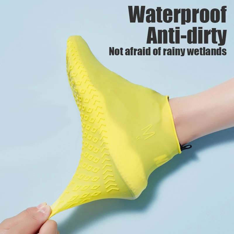 Водонепроницаемый чехол для обуви силиконовый материал унисекс защита дождевые