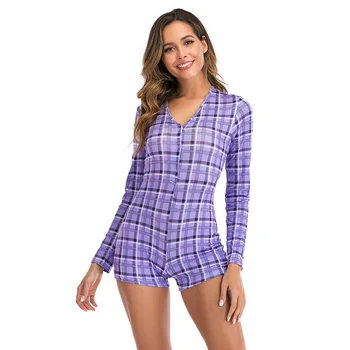 Sexy Women Bodysuit Long Sleeve Deep V Neck Bodycon Stretch Leotard Crop Top Button Short Romper Pajamas Women Jumpsuit Overalls 
Sexy Women Bodysuit Long Sleeve Deep V Neck Bodycon Stretch Leotard Crop Top Button Short Romper Pajamas Women Jumpsuit Overalls