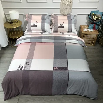 2020 New Checker Design Cotton Sanding Fabric Bedding Set Quilt Cover Queen Size King Size Duvet Cover Set
2020 New Checker Design Cotton Sanding Fabric Bedding Set Quilt Cover Queen Size King Size Duvet Cover Set