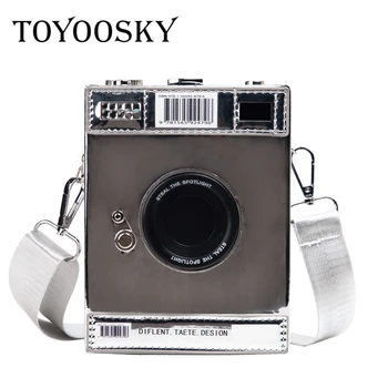 TOYOOSKY Women Crossbody Creative Camera Shaped Messenger Bags Designer Mirror Laser Leather Handbags Small Camera Shoulder Bag
TOYOOSKY Women Crossbody Creative Camera Shaped Messenger Bags Designer Mirror Laser Leather Handbags Small Camera Shoulder Bag