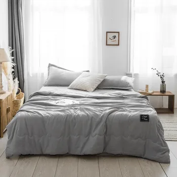 Grey Solid Color Quilt Summer Quilted Bedspreads Blanket Air Conditioner Comforter Bed Cover Quilting For Adults
Grey Solid Color Quilt Summer Quilted Bedspreads Blanket Air Conditioner Comforter Bed Cover Quilting For Adults
