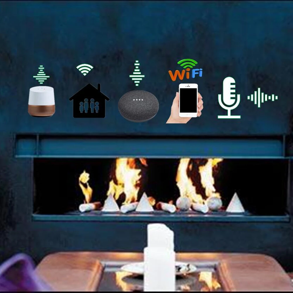 

1000 mm Automatic Bio Kamin Smart Alcohol Ethanol Fireplace Stove Electric Fire place Burner