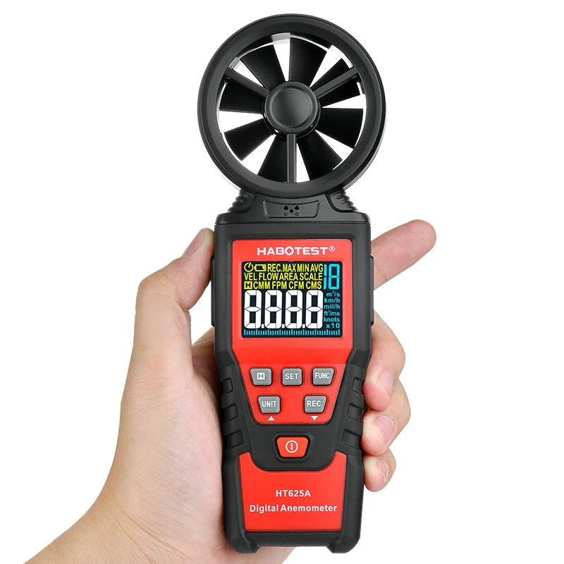 HABOTEST Wind Meter HT625 Anemometer Mini Wind Speed Gauge Meter Air Volume Speed Scale Air Temperature Humidity Measuring
HABOTEST Wind Meter HT625 Anemometer Mini Wind Speed Gauge Meter Air Volume Speed Scale Air Temperature Humidity Measuring