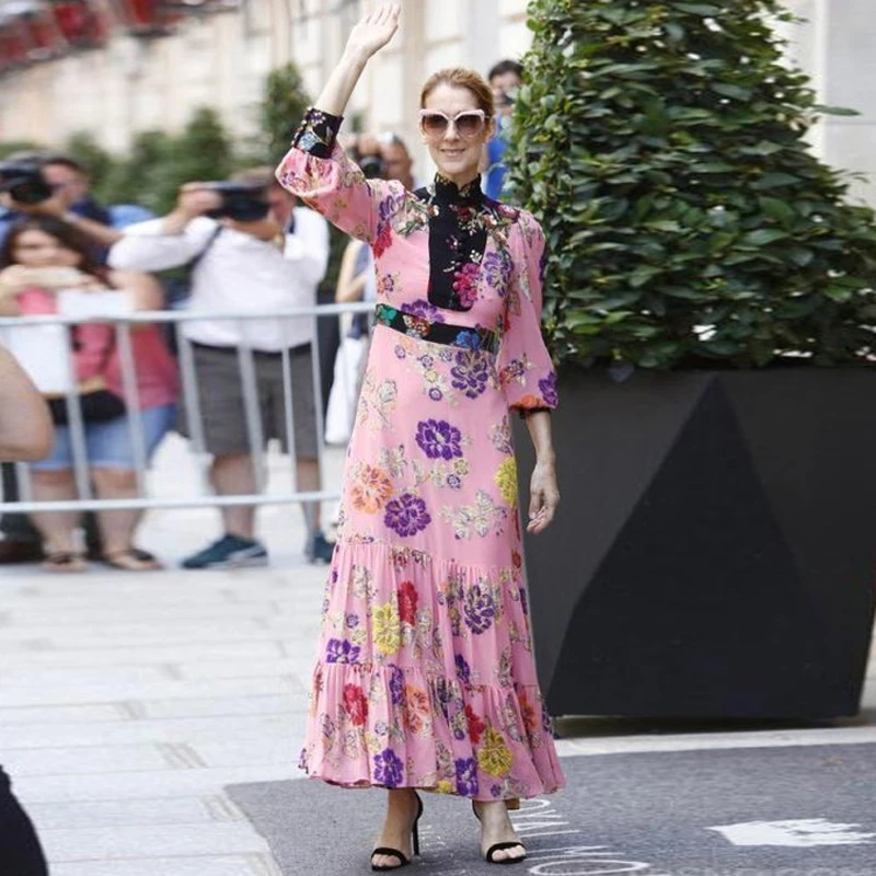 Patchwork Trumpet Long Dress Vestidos Runway Dress Women Fashion New Designer Luxury Flower Print Dress
Patchwork Trumpet Long Dress Vestidos Runway Dress Women Fashion New Designer Luxury Flower Print Dress