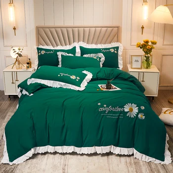 Silky Soft Pure Water washing Cotton Solid color Bedding set Family size Duvet Cover set Bed sheet Pillowcases Twin Queen King
Silky Soft Pure Water washing Cotton Solid color Bedding set Family size Duvet Cover set Bed sheet Pillowcases Twin Queen King