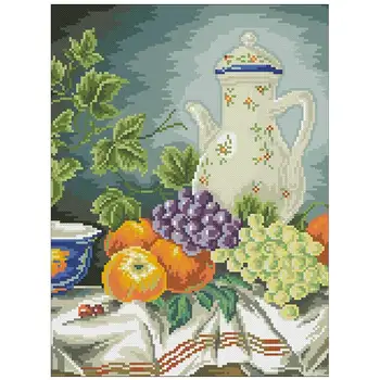 Fruit grapes and oranges patterns Counted Cross Stitch 11CT 14CT 18CT DIY Cross Stitch Kit Embroidery Needlework Sets home decor
Fruit grapes and oranges patterns Counted Cross Stitch 11CT 14CT 18CT DIY Cross Stitch Kit Embroidery Needlework Sets home decor