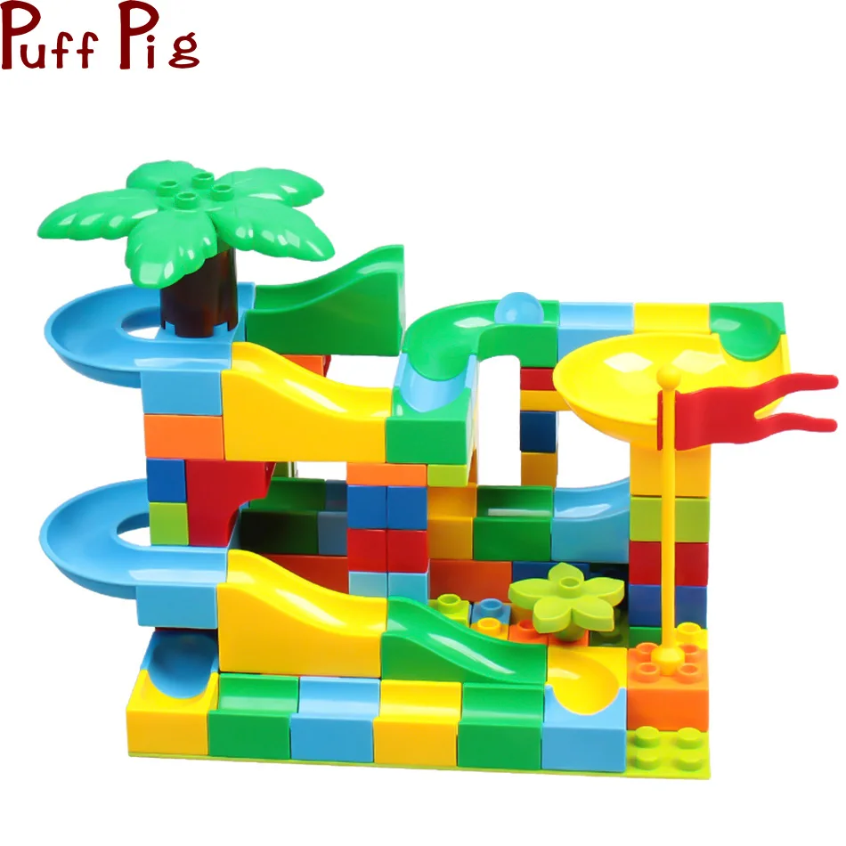 114Pcs Big Maze Ball Race Tracks Building Blocks Sets Duploed Baseplate Large Bricks Educational Construction Toys for Children
114Pcs Big Maze Ball Race Tracks Building Blocks Sets Duploed Baseplate Large Bricks Educational Construction Toys for Children