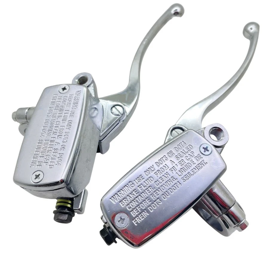 Universal Chrome 7/8" 22MM Motorcycle Handlebar Hydraulic Master Cylinder Brake Clutch Levers For Yamaha VMAX Honda Kawasaki
Universal Chrome 7/8" 22MM Motorcycle Handlebar Hydraulic Master Cylinder Brake Clutch Levers For Yamaha VMAX Honda Kawasaki
