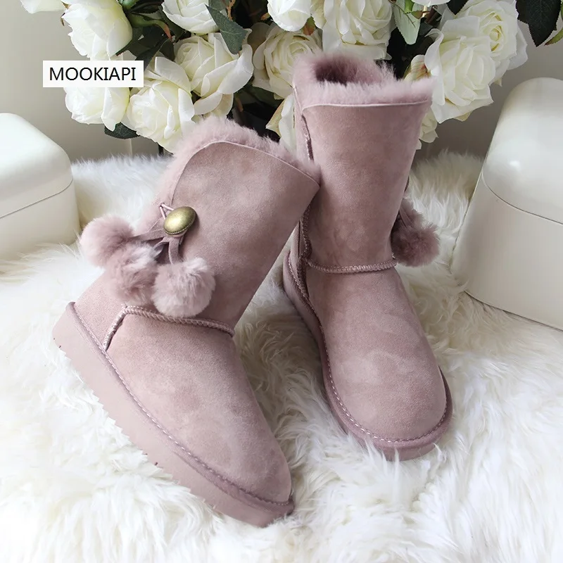 The latest high-quality snow boots in Europe in 2019, real sheepskin, 100% natural wool, free delivery, women's shoes
The latest high-quality snow boots in Europe in 2019, real sheepskin, 100% natural wool, free delivery, women's shoes