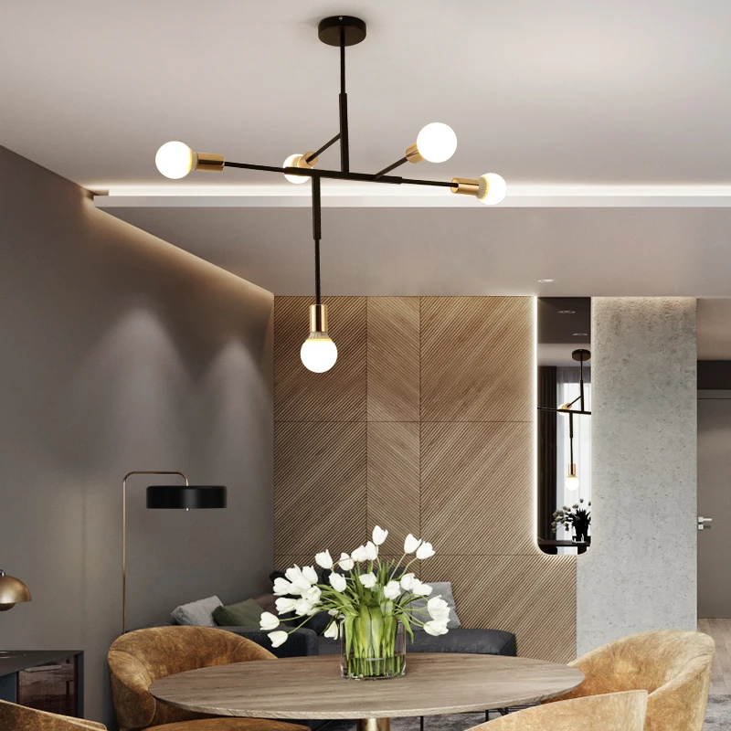 Nordic Black and Gold Sputnik LED Chandelier Modern Home Wrought Iron 5 Heads Drop Ceiling Lamp for Living Room Bedroom Kitchen
Nordic Black and Gold Sputnik LED Chandelier Modern Home Wrought Iron 5 Heads Drop Ceiling Lamp for Living Room Bedroom Kitchen
