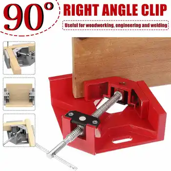 Aluminum Alloy Single Handle 90 Degree Right Angle Clamp Angle Clamp Woodworking Frame Clip Right Angle Folder Tool
Aluminum Alloy Single Handle 90 Degree Right Angle Clamp Angle Clamp Woodworking Frame Clip Right Angle Folder Tool