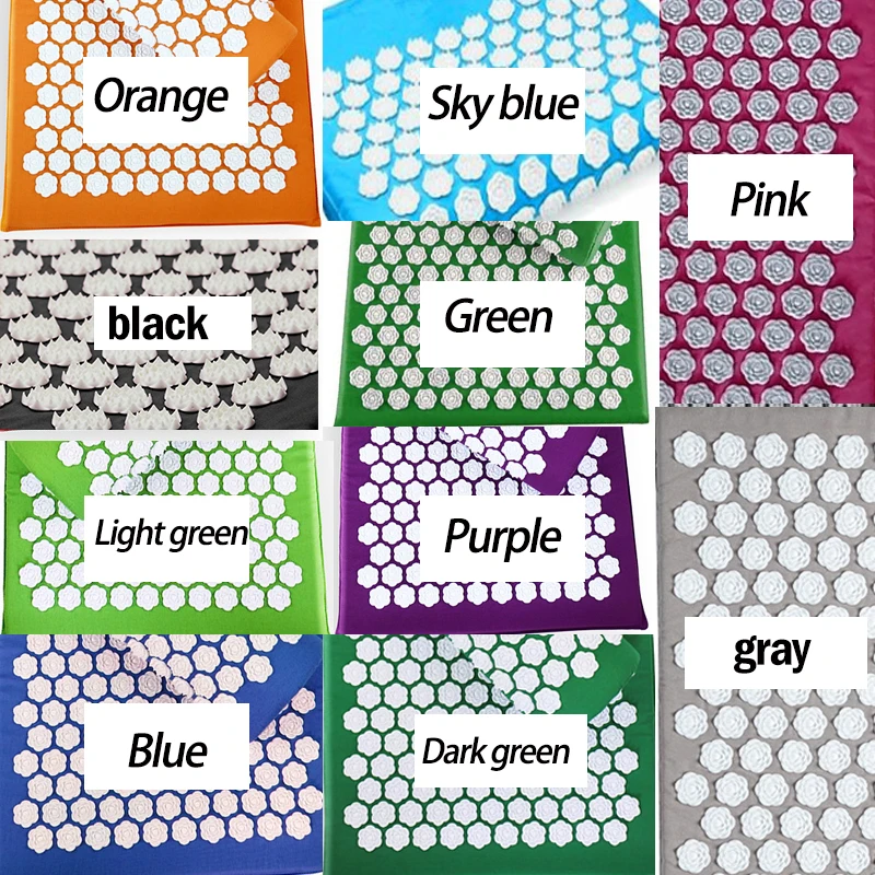 Acupuncture Massage Mat Or Pillow Or Set Fitness Yoga Mat Spiky Cushion for Therapy Back Neck Pain Relief Sciatic Pain Muscle Acupuncture Massage Mat Or Pillow Or Set Fitness Yoga Mat Spiky Cushion for Therapy Back Neck Pain Relief Sciatic Pain Muscle