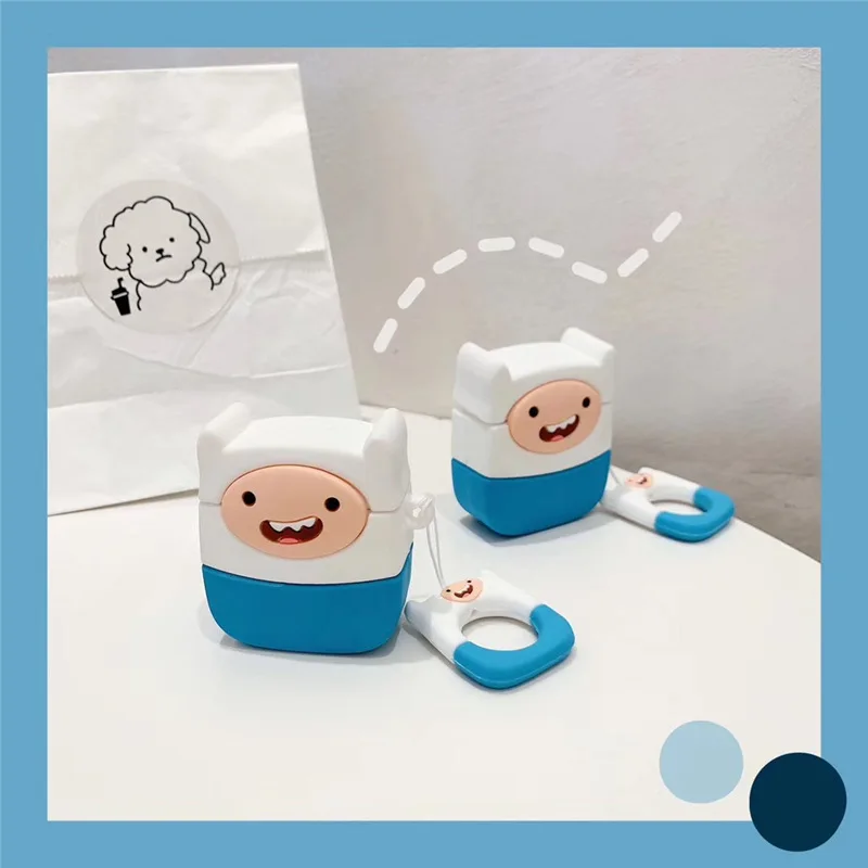 Earphone Case For Airpods 1 2 Case Soft Silicone Cute Cartoon Anime Adventure Time For Funda Airpod Case with Finger Ring Strap
Earphone Case For Airpods 1 2 Case Soft Silicone Cute Cartoon Anime Adventure Time For Funda Airpod Case with Finger Ring Strap