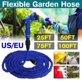 25-100 Expandable garden magic hose Telescopic Water Pipe irrigation watering Spray Car Wash Plastic Pressure Gun cleaning tools
25-100 Expandable garden magic hose Telescopic Water Pipe irrigation watering Spray Car Wash Plastic Pressure Gun cleaning tools