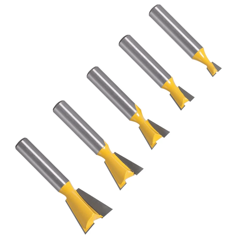 8mm Shank Grade Industrial Rod Dovetail Router Bit Swallow Tail Woodworking Etching Milling Tools for Wood Cutter
8mm Shank Grade Industrial Rod Dovetail Router Bit Swallow Tail Woodworking Etching Milling Tools for Wood Cutter