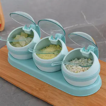 1 Set Seasoning Box Three Grid Separator Condiment Jar Spice Salt Seasoning Can Kitchen Herb Spice Tool (3 Boxes And 3 X Scoops)
1 Set Seasoning Box Three Grid Separator Condiment Jar Spice Salt Seasoning Can Kitchen Herb Spice Tool (3 Boxes And 3 X Scoops)