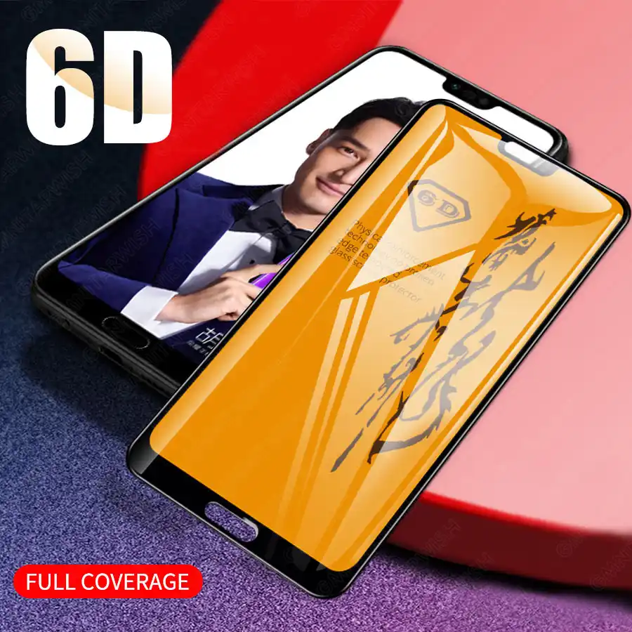 new 6d full glue full cover tempered glass for huawei honor 9x