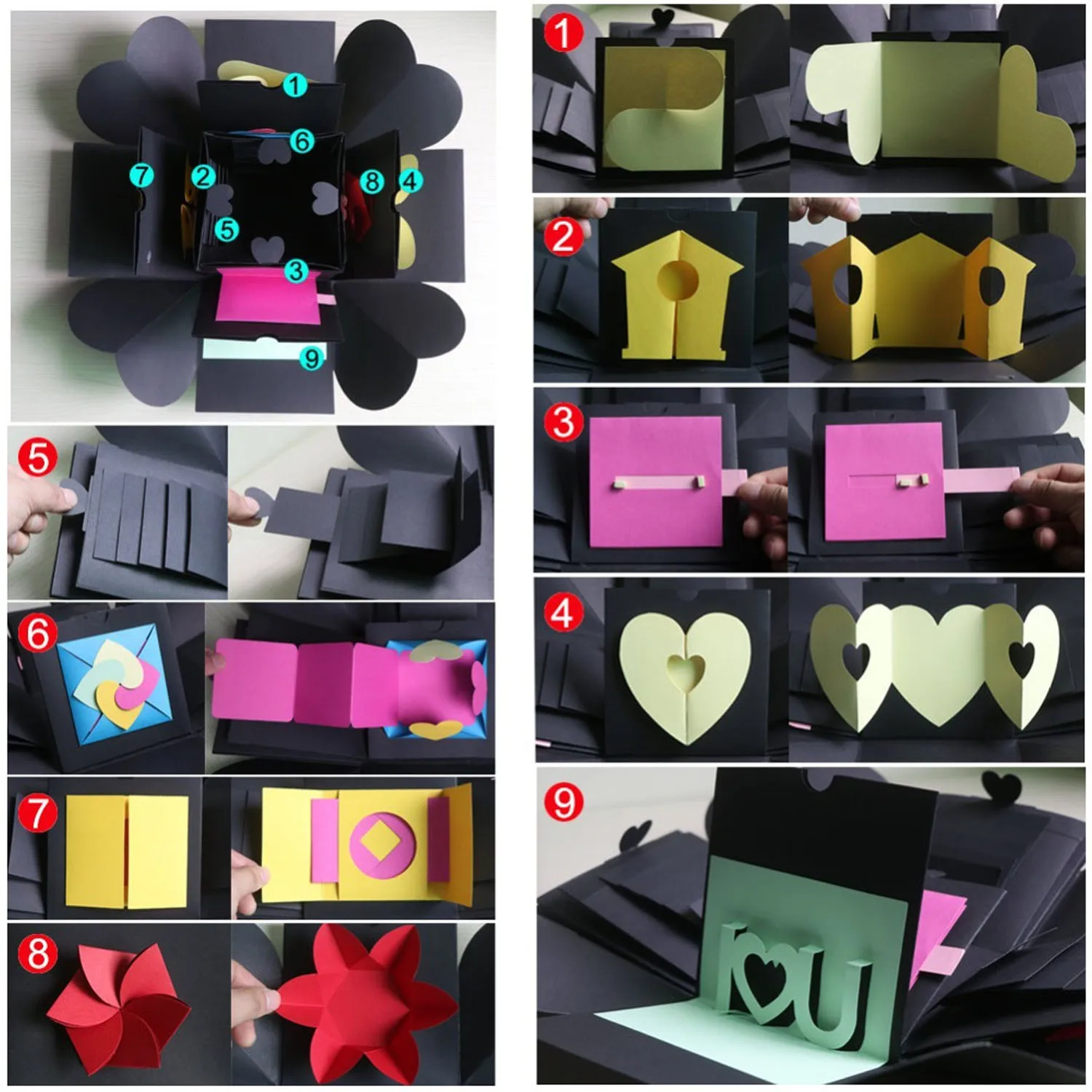 behogar surprise explosion gift box handmade diy