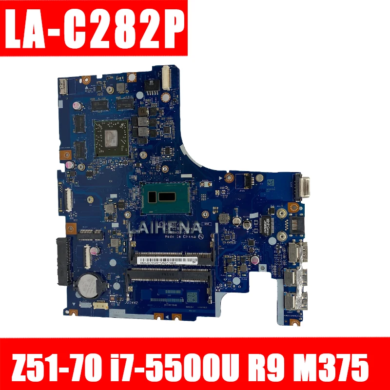 AIWZ0/Z1 LA-C282P motherboard for Lenovo Z51-70 Y50C XIAOXIN V4000 notebook motherboard CPU i7 5500U R9 M375 100% test work
AIWZ0/Z1 LA-C282P motherboard for Lenovo Z51-70 Y50C XIAOXIN V4000 notebook motherboard CPU i7 5500U R9 M375 100% test work