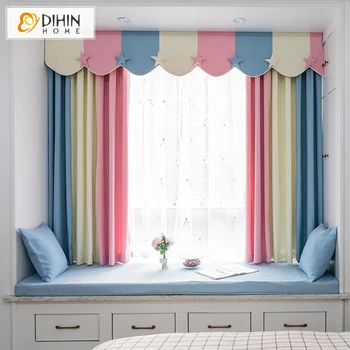 Cartoon Children Colorful Strips Fashion Customized Window Curtain For Living Room
Cartoon Children Colorful Strips Fashion Customized Window Curtain For Living Room
