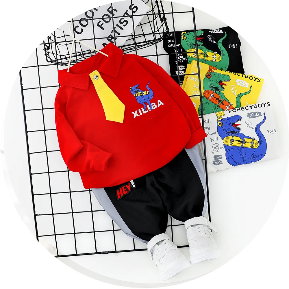 2020 Spring Childrenswear CHILDREN'S Suit Male Baby Spring Clothing Two-Piece Set Cartoon Dinosaur Clothes Hair
2020 Spring Childrenswear CHILDREN'S Suit Male Baby Spring Clothing Two-Piece Set Cartoon Dinosaur Clothes Hair