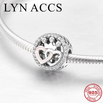 Valentine's Day DIY Gift 925 Sterling Silver Double Heart Crown Shape Beads Jewelry Making Fit Original LYNACCS Charms Bracelet
Valentine's Day DIY Gift 925 Sterling Silver Double Heart Crown Shape Beads Jewelry Making Fit Original LYNACCS Charms Bracelet