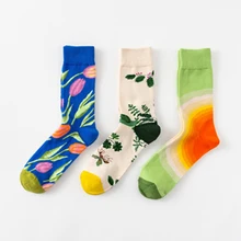 Harajuku Style Cotton Women Socks Creative Unisex Trendy Color Print Flower And Bird Sketch Funny Socks
Harajuku Style Cotton Women Socks Creative Unisex Trendy Color Print Flower And Bird Sketch Funny Socks