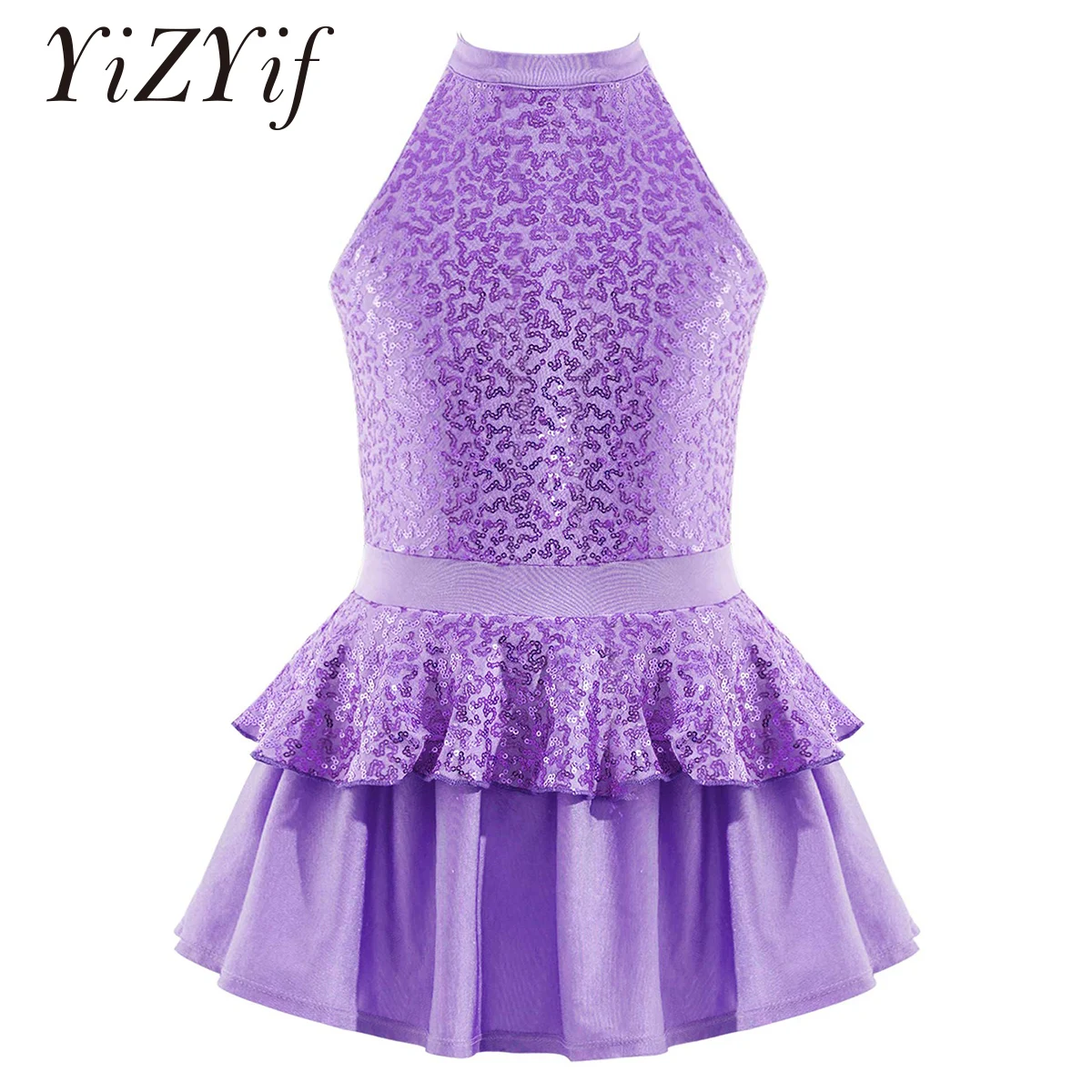 Sequins Sleeveless Open Back Ballet Gymnastics Leotard Girls Figure Skating Dress Kids Contemporary Rave Lyrical Dance Costume
Sequins Sleeveless Open Back Ballet Gymnastics Leotard Girls Figure Skating Dress Kids Contemporary Rave Lyrical Dance Costume