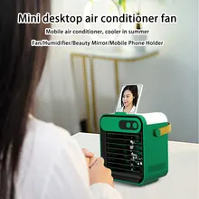 Mini Humidification Cooling Air-conditioning Fan Desktop Small Fan With Bracket Makeup Mirror USB Charging Portable Air Cooler
Mini Humidification Cooling Air-conditioning Fan Desktop Small Fan With Bracket Makeup Mirror USB Charging Portable Air Cooler