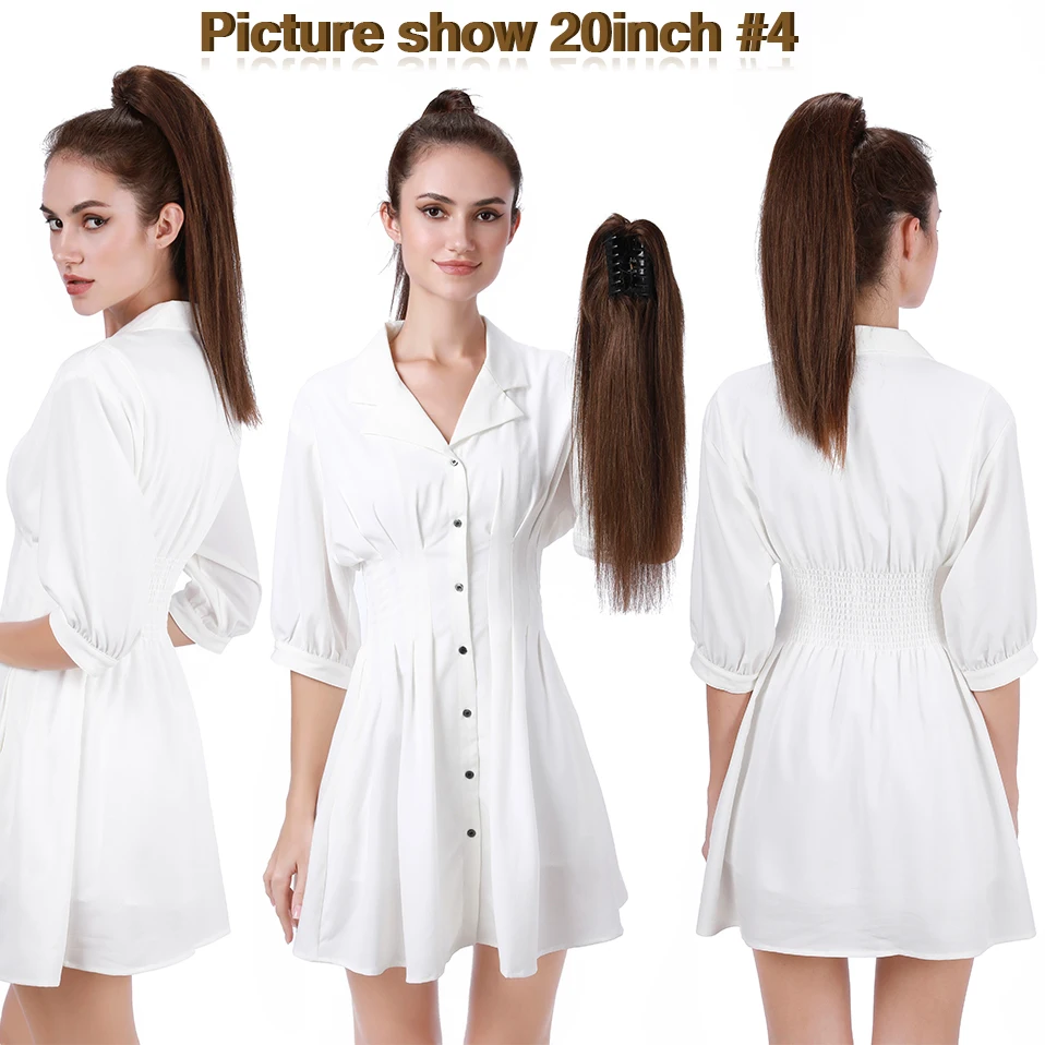 Ponytail Human Hair 14-22 inches Claw Clip in Ponytail Human Hair Extension Women Hairpiece Natural Black Blonde Brown 1 Mallzona Hd65dc11b9f2045ec997f3ab71209ebe2R Ponytail Human Hair 14-22 inches Claw Clip in Ponytail Human Hair Extension Women Hairpiece Natural Black Blonde Brown Mallzona