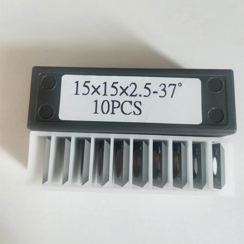 10pcs Wood Turning Tools Square Carbide Insert Woodworking 15mmx15mmx2.5mm Tungsten Lathe Replacement Blades 37 Degree Cutter
10pcs Wood Turning Tools Square Carbide Insert Woodworking 15mmx15mmx2.5mm Tungsten Lathe Replacement Blades 37 Degree Cutter