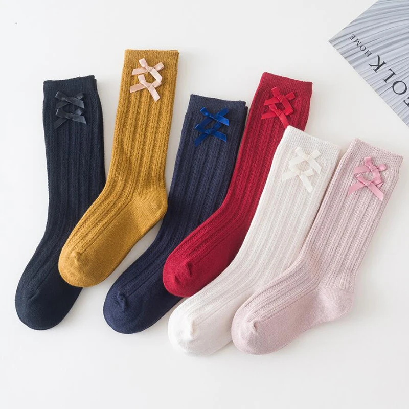 3-9Years Girls Socks With Bows Knee High Kids School Sock Toddlers Cotton Sock Long Children Socks Christmas High Quality
3-9Years Girls Socks With Bows Knee High Kids School Sock Toddlers Cotton Sock Long Children Socks Christmas High Quality