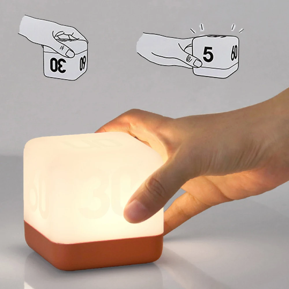Rechargeable Led Flip Timing Night Light Dimmer Home Decoration Creative Atmosphere Sleep Lights Timing 5/15/30/60 Minutes
Rechargeable Led Flip Timing Night Light Dimmer Home Decoration Creative Atmosphere Sleep Lights Timing 5/15/30/60 Minutes