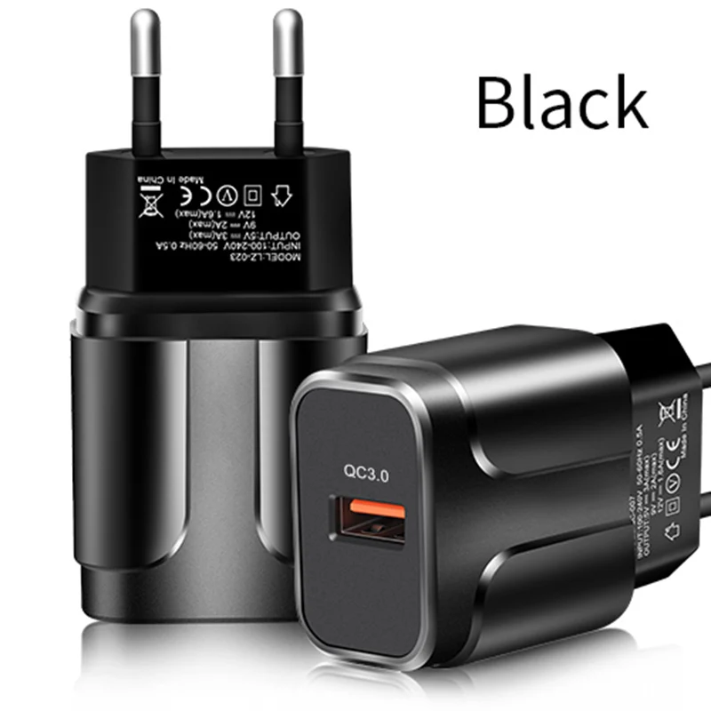 New Quick Charge 3.0 18W QC 3.0 4.0 Fast Portable USB Charger Charging Mobile Phone Charger for iPhone Samsung Xiaomi Huawei
New Quick Charge 3.0 18W QC 3.0 4.0 Fast Portable USB Charger Charging Mobile Phone Charger for iPhone Samsung Xiaomi Huawei