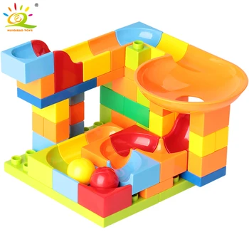 HUIQIBAO 52pcs Marble Balls Track Race Run Building Large Blocks Friends Duploed Funnel Slide Big Bricks Toys For Children Baby
HUIQIBAO 52pcs Marble Balls Track Race Run Building Large Blocks Friends Duploed Funnel Slide Big Bricks Toys For Children Baby