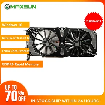 Origianl MAXSUN Nvidia GeForce GTX 1660Ti Terminator 6G Video Graphics Card for Gaming GDDR6 192bit DirectX 12 12nm DP/HDMI/DVI
Origianl MAXSUN Nvidia GeForce GTX 1660Ti Terminator 6G Video Graphics Card for Gaming GDDR6 192bit DirectX 12 12nm DP/HDMI/DVI