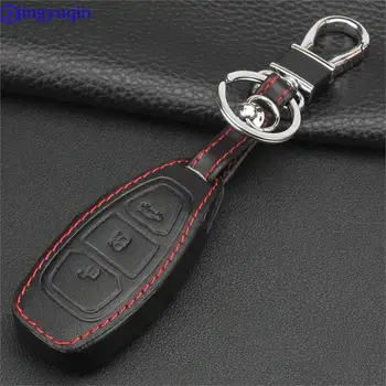 jingyuqin 3 Buttons Leather Smart Car Key Case Cover for Ford Fiesta C-Max B-Max Kuga Remote Key Cover FOB
jingyuqin 3 Buttons Leather Smart Car Key Case Cover for Ford Fiesta C-Max B-Max Kuga Remote Key Cover FOB