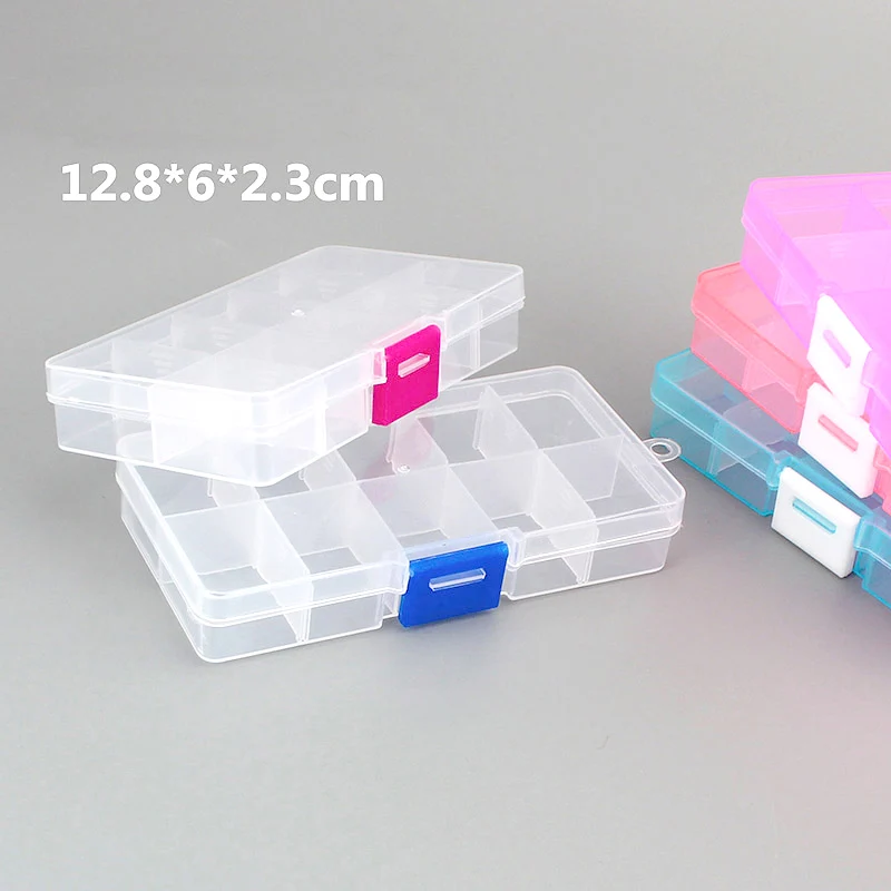 1PC 10 Grids Transparent Lidded Plastic Box For Trifles Parts Tools Storage Box Beads Container Case Bin Rings Jewelry Display
1PC 10 Grids Transparent Lidded Plastic Box For Trifles Parts Tools Storage Box Beads Container Case Bin Rings Jewelry Display