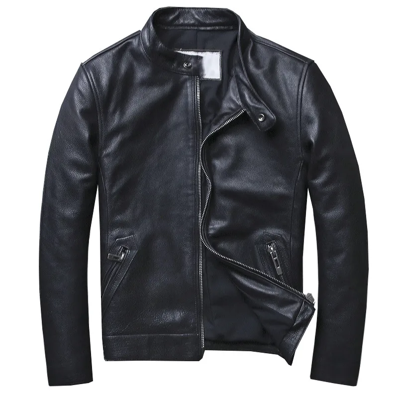 2019 Black Men Russian Style Motorcycle Leather Jacket Plus Size XXXXXL Genuine Cowhide Spring Slim Fit Biker's Leather Coat
2019 Black Men Russian Style Motorcycle Leather Jacket Plus Size XXXXXL Genuine Cowhide Spring Slim Fit Biker's Leather Coat